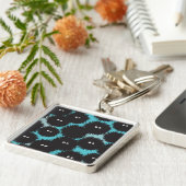 Porte-clés Amusant monstres noirs moelleux (Côté)