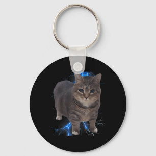 Porte-clés Amusant Oiia Oiia rotation de chat mème chat Brain