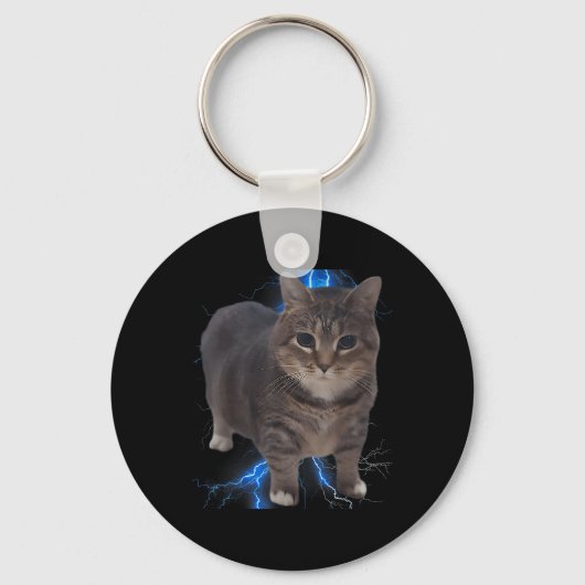 Porte-clés Amusant Oiia Oiia rotation de chat mème chat Brain (Recto)