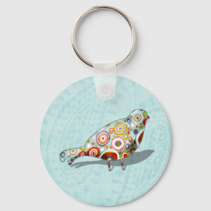 Porte-clés Amusant petit oiseau lunaire