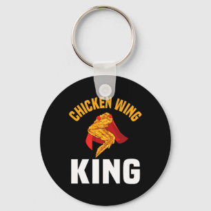 Porte-clés Amusant poule King Design de l'aile de poulet Fast
