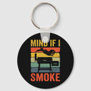 Porte-clés Amusant Retro Bbq Fumeur Chef Papa Mince Si Je Sm