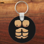 Porte-clés Amusant Singe Gorille Costume poitrine Halloween (Recto)