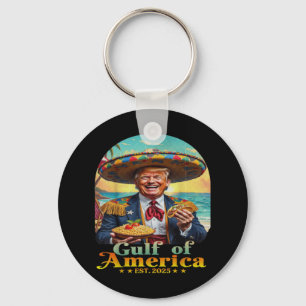 Porte-clés Amusant Trump Golfe Des États-Unis Amérique Rétro