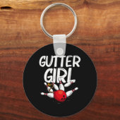 Porte-clés Amusante Conception De Bowling Pour Filles Bowler  (Recto)