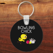 Porte-clés Amusante Conception De Bowling Pour Filles Bowler (Recto)