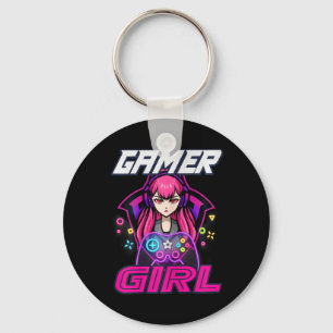 Porte-clés Amusante Joueuse Fille Jeu Vidéo Femmes Jeu Lover