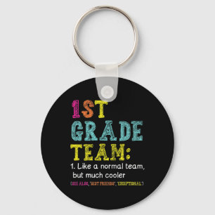 Porte-clés Amusants 1ère Classe Équipe Comme Normal Mais Glac