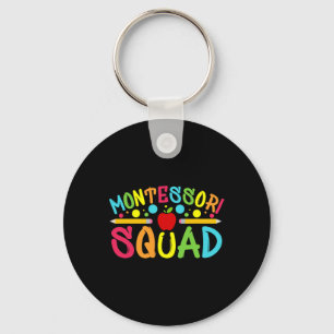 Porte-clés Amusants Montessori Squad Montessori Enseignant Re