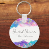 Porte-clés Amusement Moderne Arc-en-Ciel Encre Alcoolique Pai (Recto)