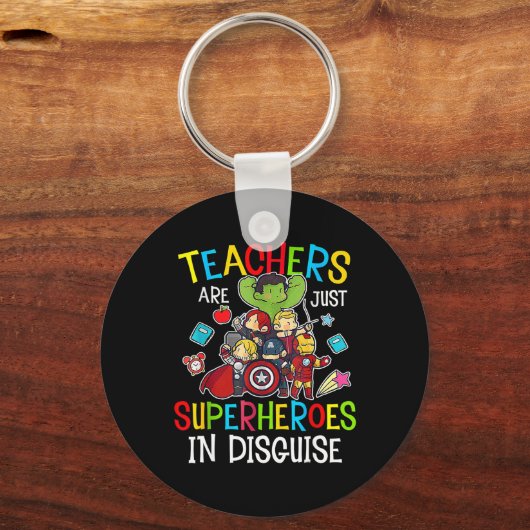 Porte-clés Amusement Retour à l'école Les enseignants sont de (Verso)