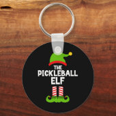 Porte-clés Amusez-Vous Pickleball Elf Christmas Matching Fami (Recto)