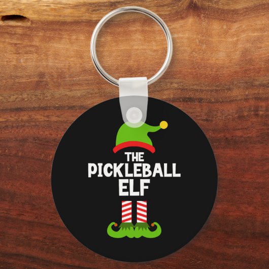 Porte-clés Amusez-Vous Pickleball Elf Christmas Matching Fami (Recto)