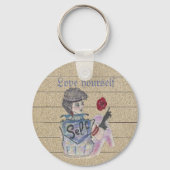 Porte-clés "Amusez-vous" Porte - clé personnalisable double f (Recto)