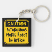 Porte-clés Amusing Autonomous Mobile Robot in Action (Dos)