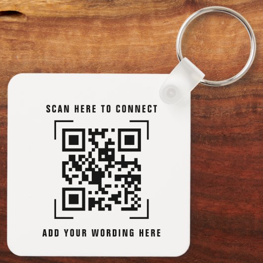 Porte-clés Analyse du code QR | Podcast illustré (Verso)