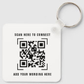 Porte-clés Analyse du code QR | Podcast illustré (Dos)
