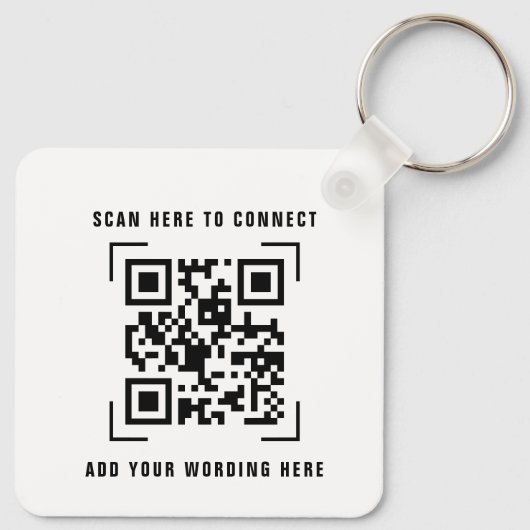 Porte-clés Analyse du code QR | Podcast illustré (Dos)