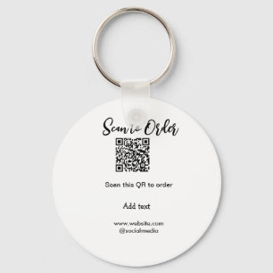 Porte-clés Analyser pour commander analyser le code QR ajoute