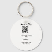 Porte-clés Analyser pour payer scanner code QR ajouter des dé (Recto)