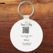Porte-clés Analyser pour payer scanner code QR ajouter des dé (Verso)