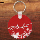 Porte-clés Analyste de spatter sanguin (Recto)