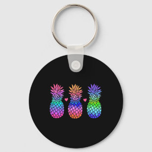 Porte-clés Ananas Aloha Hawaï Fruits Tropicaux Été Vacances
