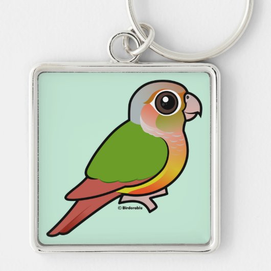 Porte-clés Ananas Conure Vert-cheeked de Birdorable (Devant)