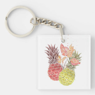 Porte-clés Ananas, couple doux.