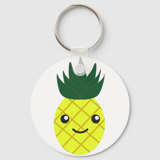 Porte-clés Ananas Cute Kawaii (Recto)