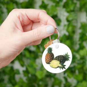Porte-clés Ananas Hawaïens Vintage, Fruits Alimentaires Biolo