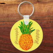 Porte-clés Ananas heureux (Recto)