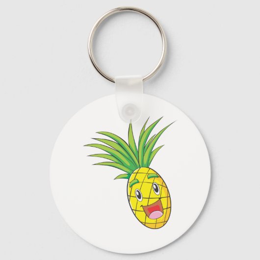 Porte-clés Ananas heureux (Recto)