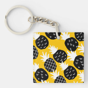 Porte-clés Ananas noir