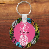 Porte-clés Ananas Sauvage et Sucré (Recto)