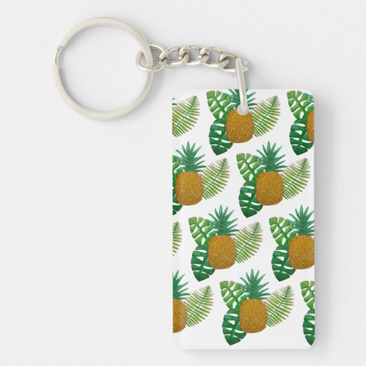 Porte-clés Ananas tropicaux (Devant)