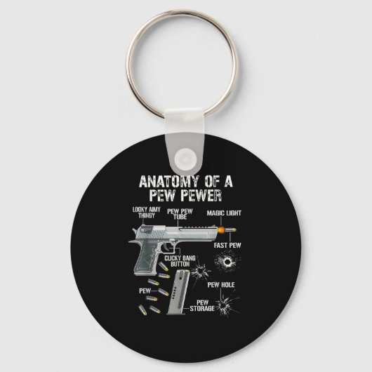 Porte-clés Anatomie Amusante D'Une Pewing-Pew - Ammo Gun - Am (Recto)