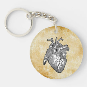 Porte-clés Anatomie cardiaque vintage