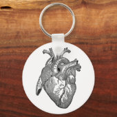Porte-clés Anatomie cardiaque vintage (Recto)