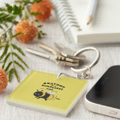 Porte-clés Anatomie drôle d'un bumblebee Blebee Bum Mignon (Devant Droit)