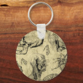 Porte-clés Anatomie humaine vintage (Recto)