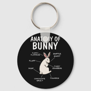 Porte-clés Anatomy of a Bunny Funny Rabbit Definition