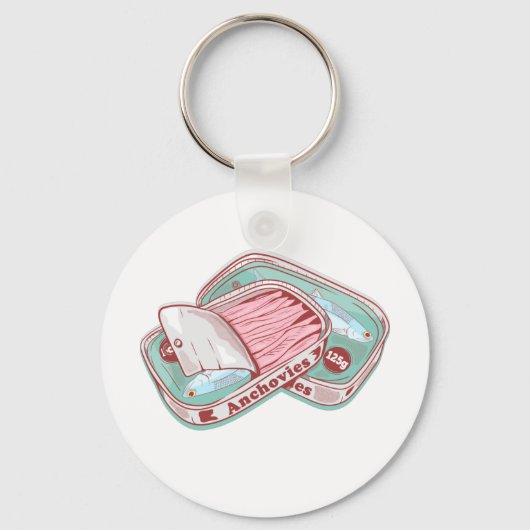 Porte-clés Anchois dans une boîte de conserve (Recto)