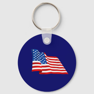 Porte-clés Ancien drapeau américain glorieux des États-Unis
