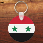 Porte-clés Ancien drapeau de Syrie (Recto)