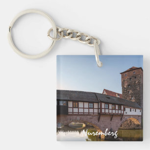 Porte-clés Ancien pont médiéval à Nuremberg, Allemagne