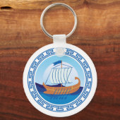 Porte-clés Ancien Porte - clé de conception de navires en Grè (Verso)