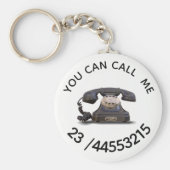 Porte-clés Ancien téléphone - ajouter le numéro (Devant)