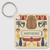 Porte-clés Ancienne Egypte Collage de graphismes égyptiens (Recto)