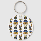 Porte-clés Ancienne Egypte Pyramide Anubis Motif Design (Verso)